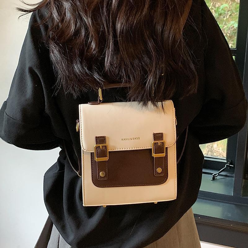 Leather Backpack Vintage - Japon Lolita tarzı sırt çantası kış
