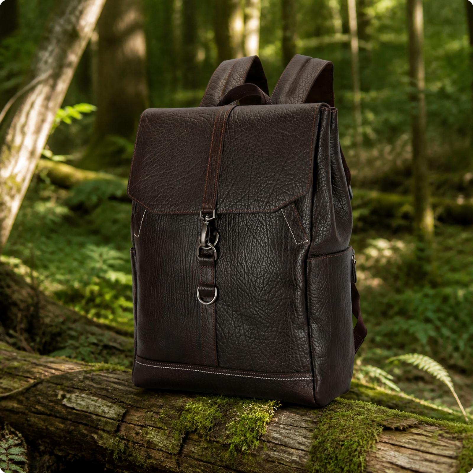 Leather Backpack Vintage - Erkekler ve Kadınlar için Vintage Kanvas