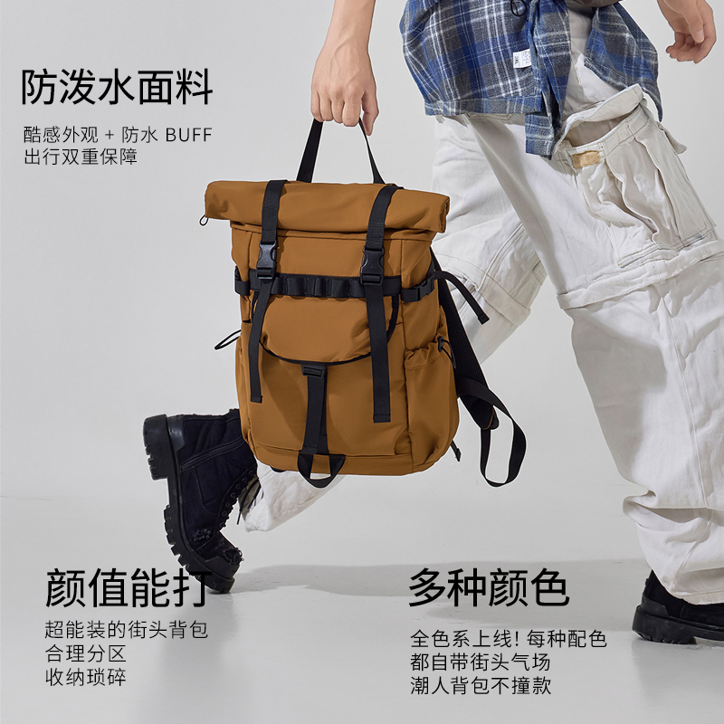 Yeni Erkekler İçin Rulo Ağızlı - Canvas Backpack Casual incelemesi ve fiyatı