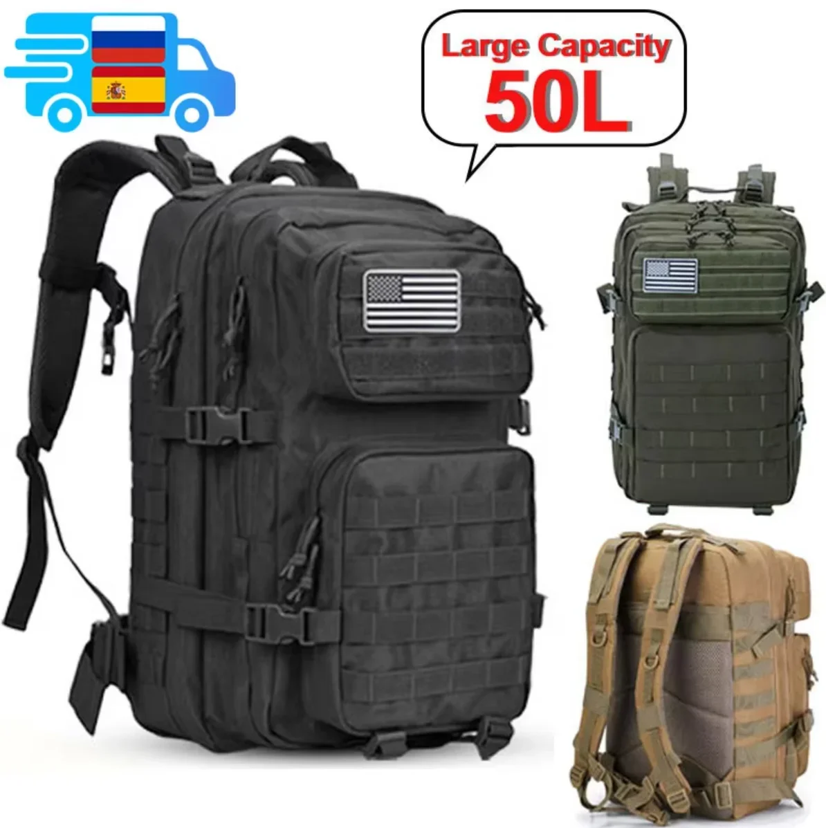 2Q-50L Taktik Sırt Çantası erk - Rucksack Military Style incelemesi ve fiyatı